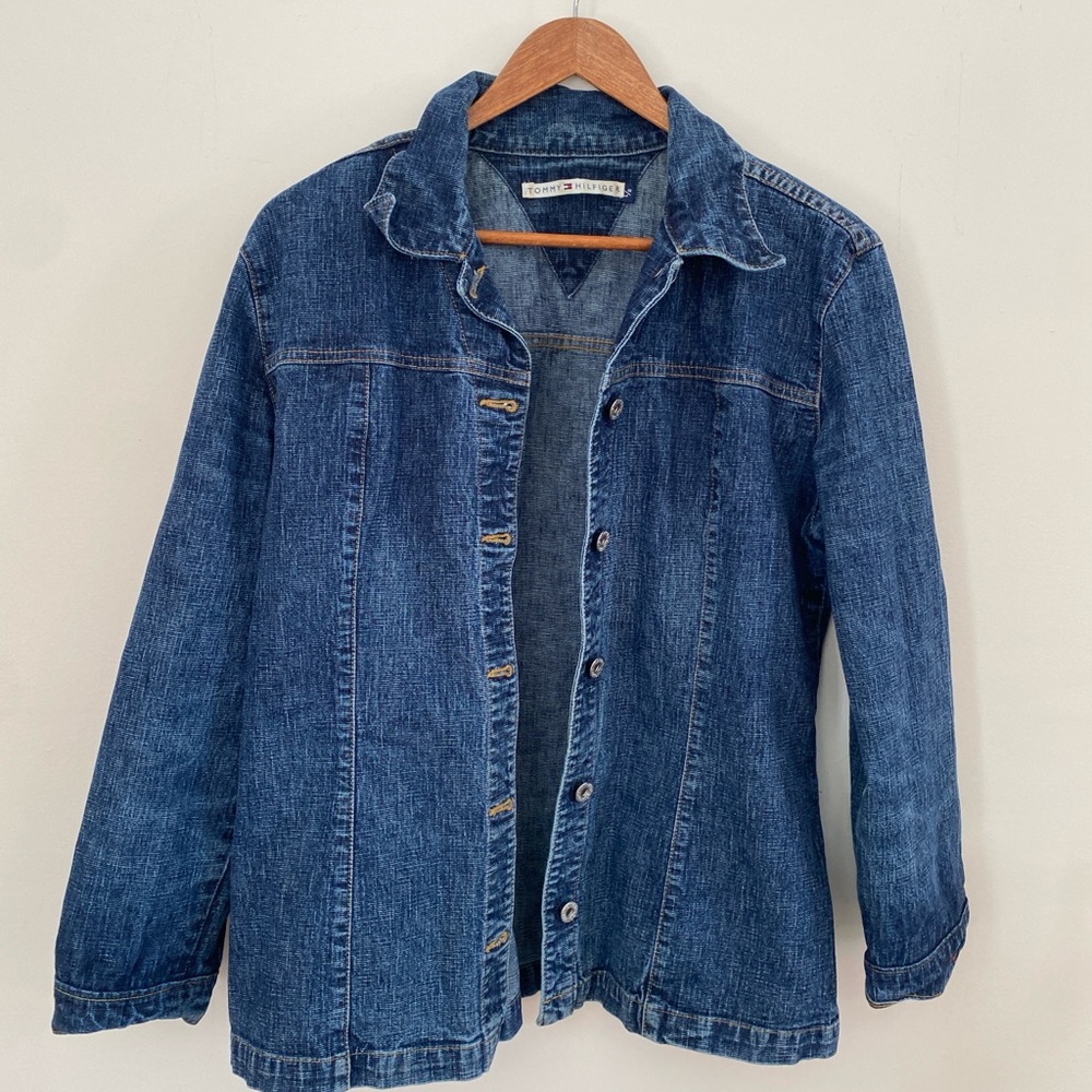 Vintage Tommy Hilfiger Dark Blue Jean Jacket